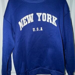 SHEIN Royal Blue Sweatshirt